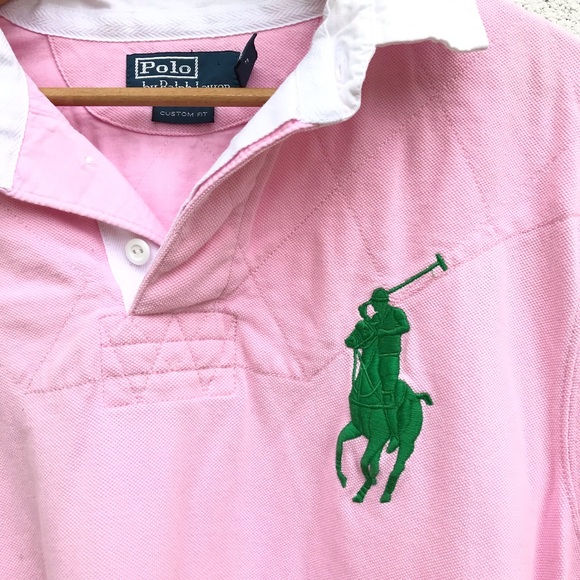 Polo Ralph Lauren Pink XL Custom Fit Shirt - Picture 2 of 7